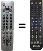 Télécommande équivalente Panasonic TX-14S4