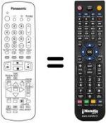 Télécommande équivalente Panasonic EUR51940