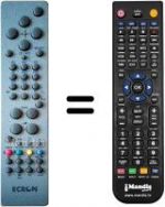 Télécommande équivalente Ecron DVB20EC