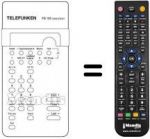 Télécommande équivalente Telefunken A320S