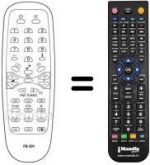 Télécommande équivalente Sinudyne RAP14400