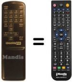 Télécommande équivalente REMCON254