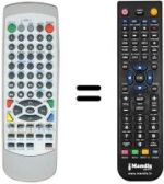 Télécommande équivalente REMCON1307
