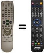 Télécommande équivalente Sharp LC22AD1E