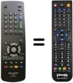 Télécommande équivalente GA544WJSA