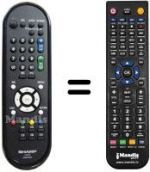 Télécommande équivalente GA607WJSA