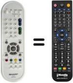 Télécommande équivalente GA607WJSB