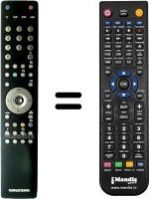 Télécommande équivalente Grundig FINEARTS LED