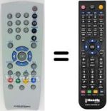 Télécommande équivalente Grundig XEPHIA32LXW82-5500TOP