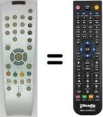 Télécommande équivalente TP 120 C