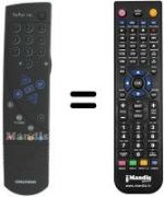 Télécommande équivalente Grundig 7006 DOLBY VNMSCHWARZ