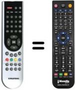 Télécommande équivalente Grundig RCH5J52