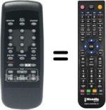 Télécommande équivalente Grundig GV6400HI-FI
