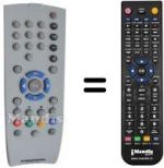 Télécommande équivalente Grundig T51-4201 / 5TOP