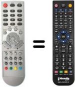 Télécommande équivalente NordMende 08011272