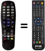 Télécommande équivalente REMCON604