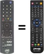 Télécommande équivalente JVC LT-19DB9BU