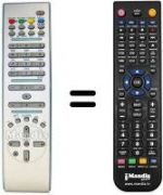 Télécommande équivalente Seg SAGA SILVER