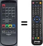 Télécommande équivalente Hitachi C2122T