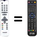 Télécommande équivalente Hitachi VS30018074