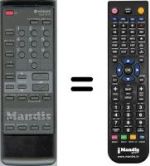 Télécommande équivalente Hitachi CMT2118