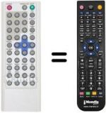 Télécommande équivalente United TVD7054