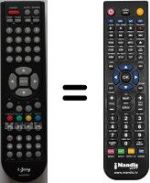 Télécommande équivalente i-Joy ILED 22SPB20
