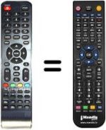 Télécommande équivalente INTV2414AB