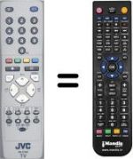 Télécommande équivalente JVC LT-26A80SU / H