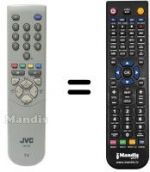 Télécommande équivalente JVC RM-C54H1C