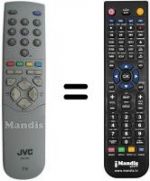 Télécommande équivalente JVC RM-C64H1C