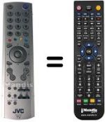 Télécommande équivalente JVC LT-26DY8ZG