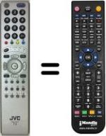 Télécommande équivalente JVC LT-26X70BR / P