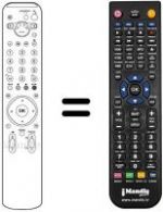 Télécommande équivalente Sony KDE-W50A11E