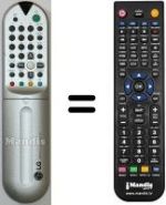 Télécommande équivalente LG 21CC40MX