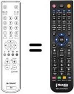 Télécommande équivalente Sony REMCON003