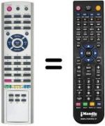 Télécommande équivalente REMCON690