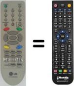 Télécommande équivalente LG 21FB5RX