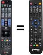 Télécommande équivalente LG 32LD420C-ZA