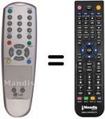 Télécommande équivalente LG 6710V00044H
