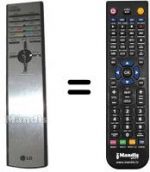 Télécommande équivalente LG 6710V00084U