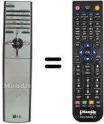 Télécommande équivalente LG RCT4000