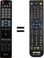 Télécommande équivalente LG AKB72914029