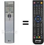 Télécommande équivalente LG 6710V00100U