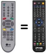 Télécommande équivalente LG 6710V00124V