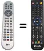 Télécommande équivalente LG RZ15LA66