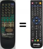 Télécommande équivalente JVC HR-J648