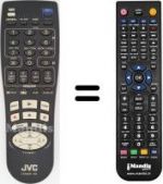 Télécommande équivalente JVC HR-J713