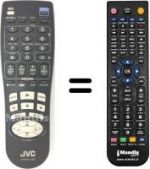 Télécommande équivalente JVC HR-J656