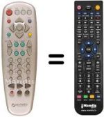 Télécommande équivalente REMCON466